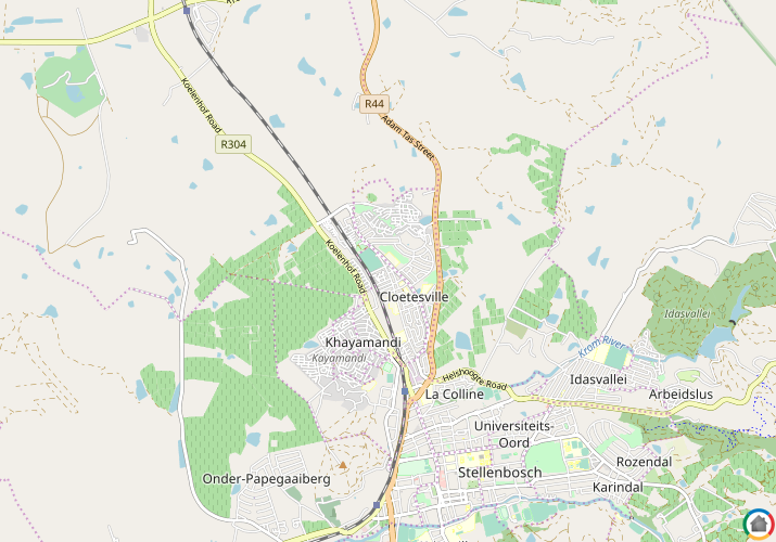 Map location of Cloetesville